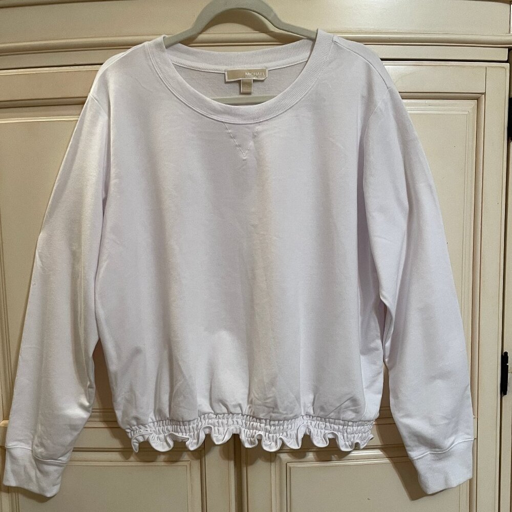 White sweatshirt